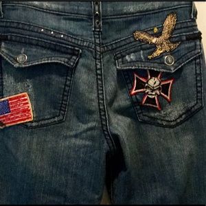 Cache women’s denim capri’s size 4